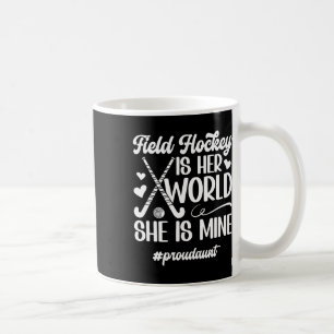 Caneca De Café Tia Orgulhosa de Hockey de Campo Tia de um Pla de