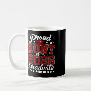 Caneca De Café Tia Orgulhosa De Um Graduado Senior 2026 Graduati