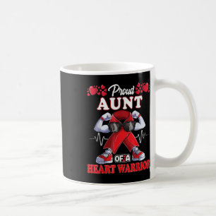 Caneca De Café Tia Orgulhosa De Um Guerreiro Cardíaco Sensibiliza