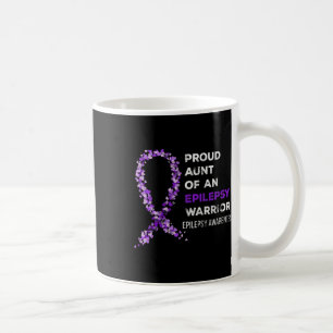 Caneca De Café Tia Orgulhosa De Um Guerreiro Contra a Epilepsia C