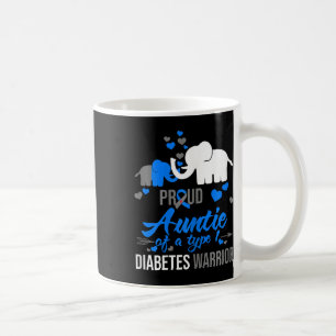 Caneca De Café Tia Orgulhosa De Um Vendedor De Diabetes Tipo 1