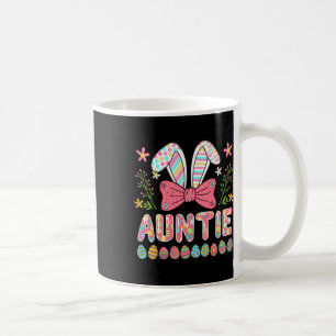 Caneca De Café Tia Ovos de Páscoa Coloridos Bunny Gravata Borbole