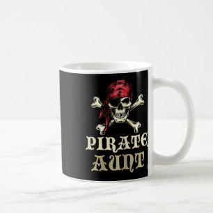 Caneca De Café Tia Pirata Caveira Correspondendo Vovó Halloween C