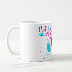 Caneca De Café Tia Rosa Ou Azul Ama Você Revelação de Gênero Fofa