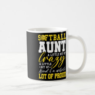 Caneca De Café Tia Softll Orgulhosa Tia De Um Jogador Softll Tia