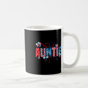 Caneca De Café Tia Sungles Bandeira EUA Fogos de Artifício Patrió