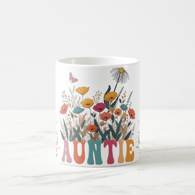 Caneca De Café Tia Sweatshirt, Personalizada, Promovida à Tia (Centro)
