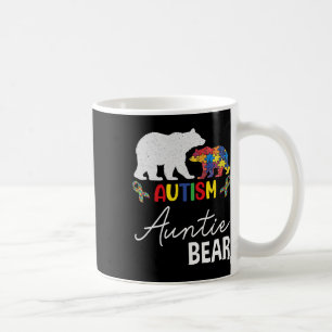 Caneca De Café Tia Urso Autismo Sensibilização Tia Mulheres Prese