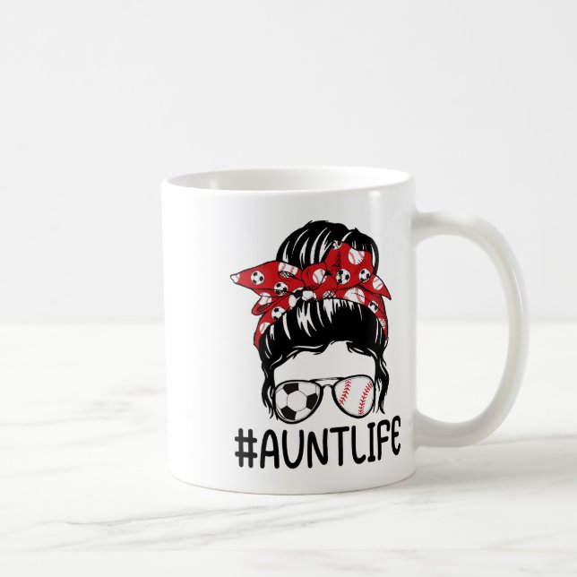Caneca De Café Tia Vida Softll Vender E Futebol Tia Mães Da (Direita)