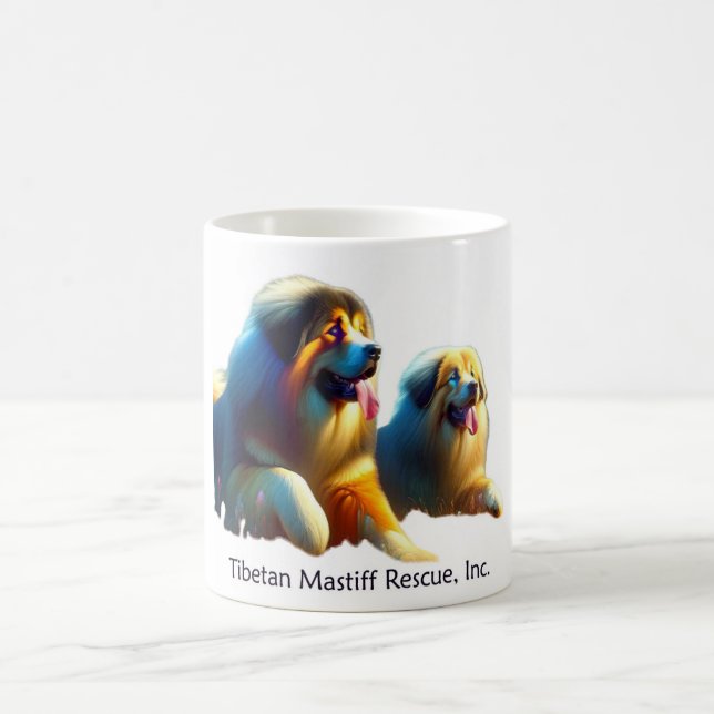 Caneca De Café Tibetan Mastiff Pair (Centro)
