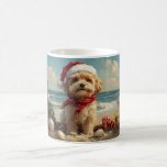 Caneca De Café Tibetan Terrier Dog Christmas Vintage Beach<br><div class="desc">Traga o calor dos feriados para a costa com esta charmosa design inspirada na vintagem, que apresenta um cão festivo sentado numa praia serena. Com um clássico toque de feriado de tons nostálgicos e vibrações costeiras, esta trabalho de arte captura a magia do Natal pelo mar. Perfeito para espalhar alegria...</div>