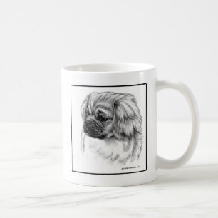 Caneca De Café Tibetano Spaniel Art de Glenda S. Harlan