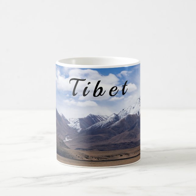 Caneca De Café Tibete, Himalaia - Paisagem Cênica das Montanhas (Centro)