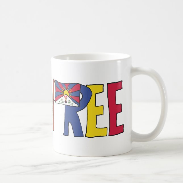 Caneca De Café Tibete livre (Direita)