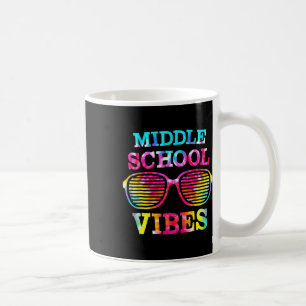 Caneca De Café Tie Dye MidSchool Vibes Professora De Volta