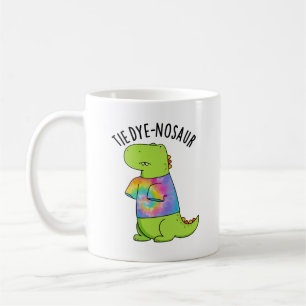 Caneca De Café Tie-dye-nosaur Engraçado Dinossaur Pun
