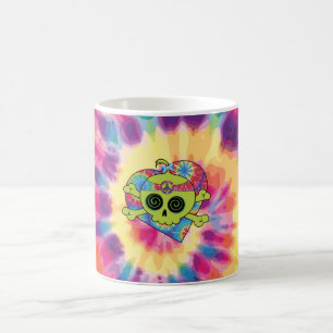 Caneca De Café Tie Dye Skull