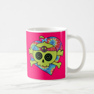 Caneca De Café Tie Dye Skull