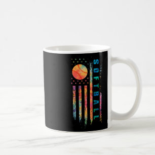 Caneca De Café Tie Dye Softball Raparigas Teen Jogador De Softbal