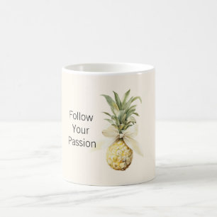 Caneca De Café Tigela de Creme Abacaxi Tropical Fruta