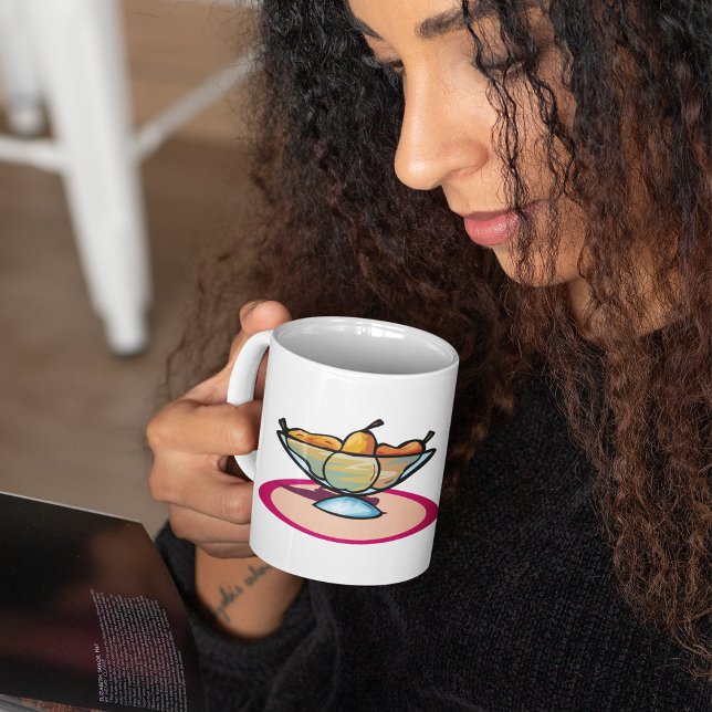 Caneca De Café Tigela de Frutas (Criador carregado)