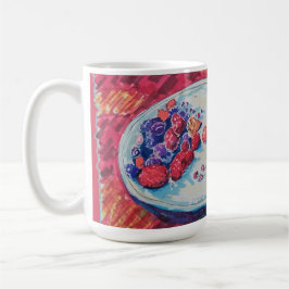 Caneca De Café Tigela de Frutas Vermelhas