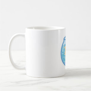 Caneca De Café Tigela de Peixe Dourado Fantasma Arte de Halloween
