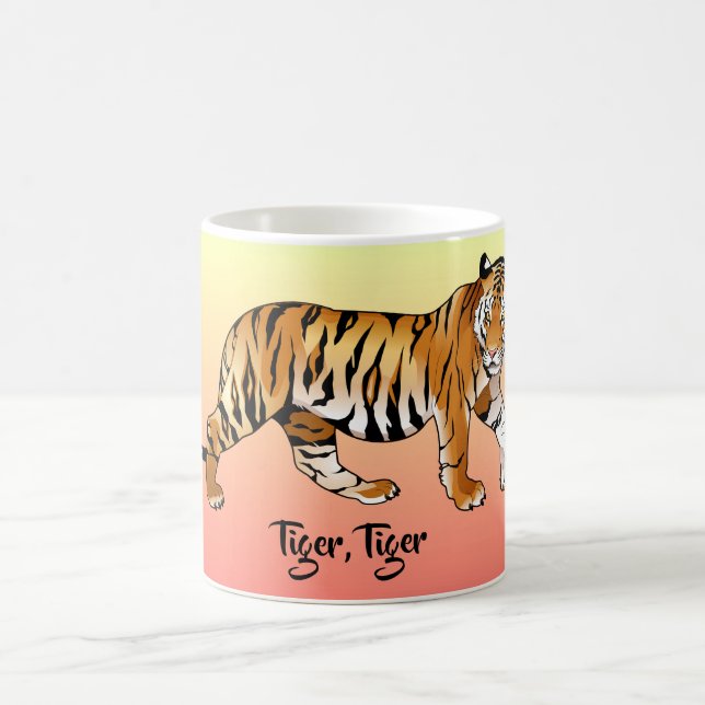 Caneca De Café Tiger Animal Pattern Mug (Centro)