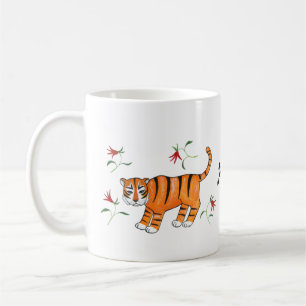 Caneca De Café Tiger Art em quadrinhos Tiger Big cat