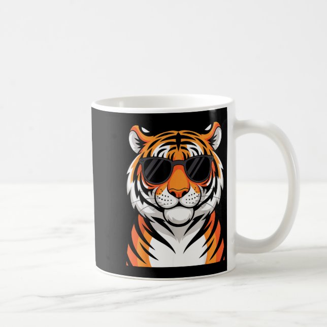 Caneca De Café Tiger Costume For Men Women Boys Zoo Tiger Print T (Direita)