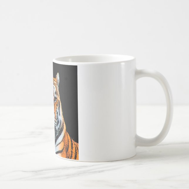 Caneca De Café Tiger Eyes Inspiration (Direita)