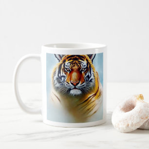 Caneca De Café Tiger Face Painting (Imagem Tigre) - Strike Wildli