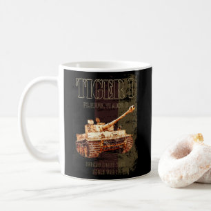 Caneca De Café Tiger I German Heavy Tank WII com bandeira alemã