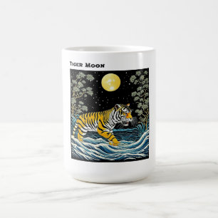 Caneca De Café Tiger Moon
