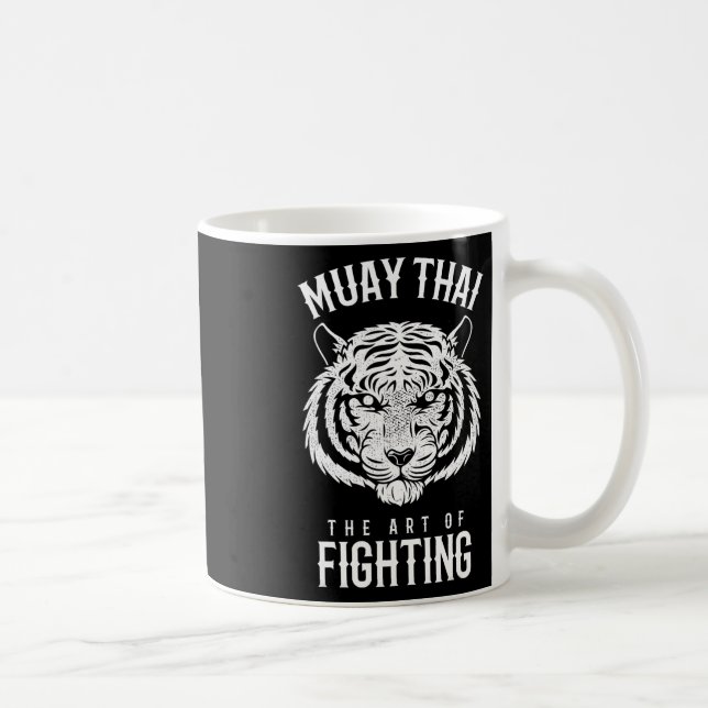 Caneca De Café Tiger Muay Thai e Kickboxing  (Direita)