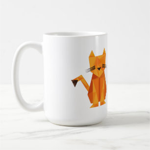 Caneca De Café Tiger Oragami
