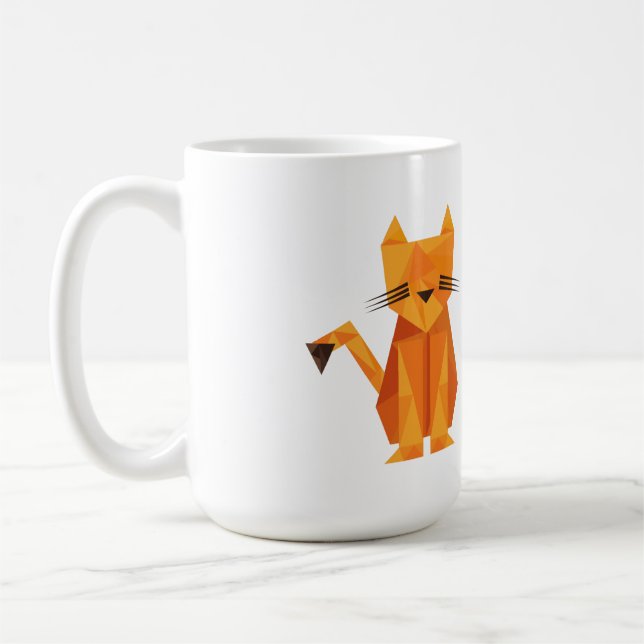 Caneca De Café Tiger Oragami (Esquerda)