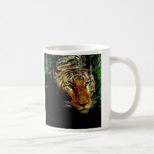 Caneca De Café tíger selvagem selvagem do animal selvagem do pred