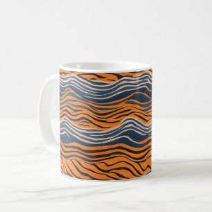 Caneca De Café Tiger Stripes Skin Inspirou Design