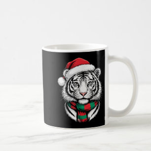 Caneca De Café Tiger Xmas Santa Hat Figurume De Natal