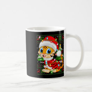 Caneca De Café Tiger Xmas Sweater Style Feia Papais noeis Tiger C