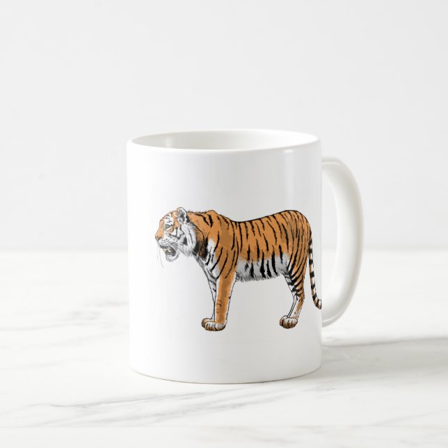 Caneca De Café Tigre (Frente Esquerda)