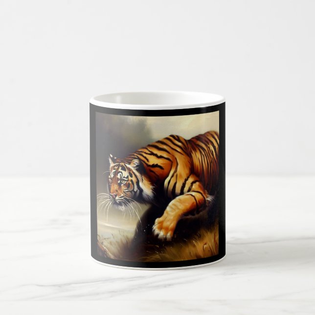 Caneca De Café Tigre (11) Gato Selvagem (Centro)