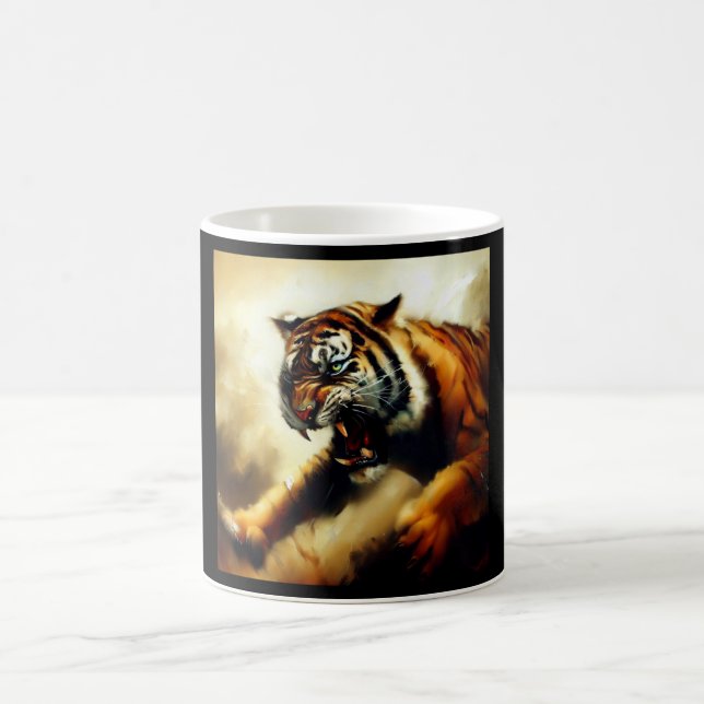 Caneca De Café Tigre (14) Gato Selvagem (Centro)