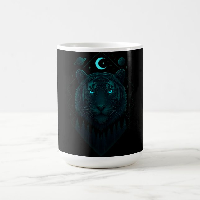 Caneca De Café Tigre Astral - Predador Cósmico Blaze (Centro)