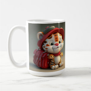 Caneca De Café Tigre Bebê Desenho Animado