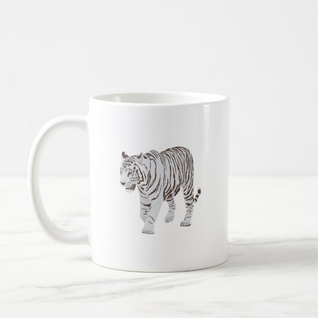 Caneca De Café Tigre Branco (Esquerda)