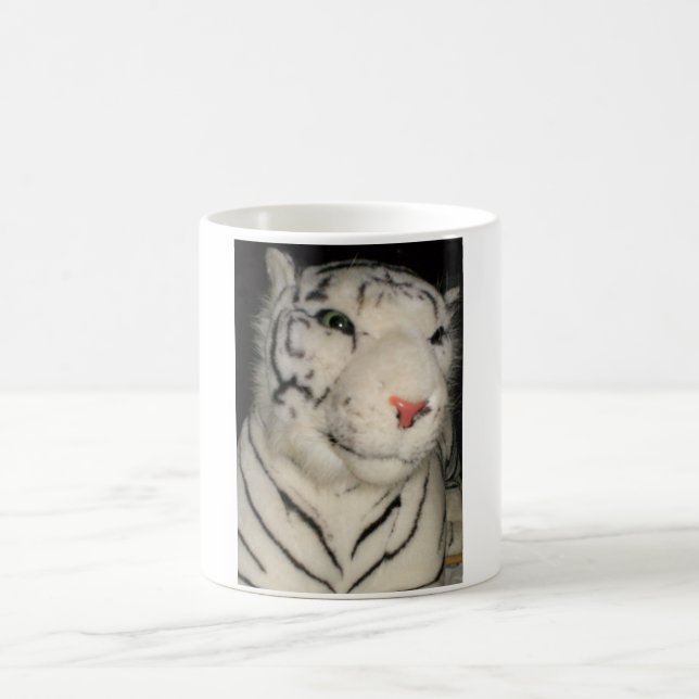 Caneca De Café Tigre Branco 1 Caneta (Centro)