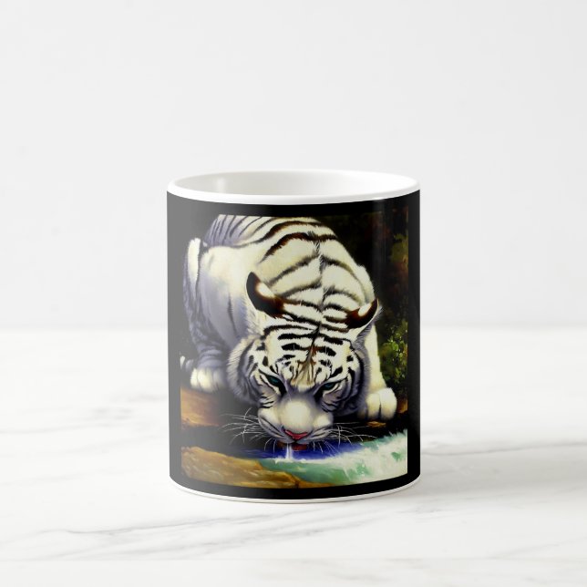 Caneca De Café Tigre branco chinês (13) (Centro)