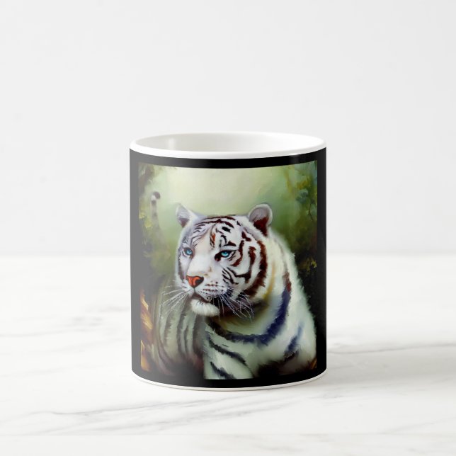 Caneca De Café Tigre Branco Chinês (22) (Centro)
